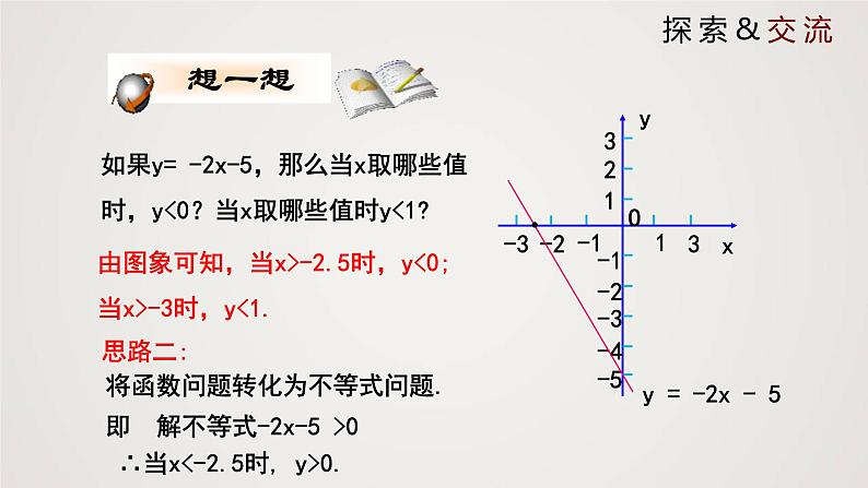 一元一次不等式与一次函数(1个课时,课件)八年级数学下册同步精品课件(北师大版)第8页