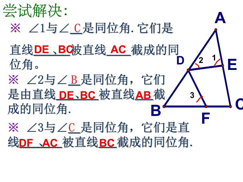苏科版七年级下册数学课件 7.1探索直线平行的条件08