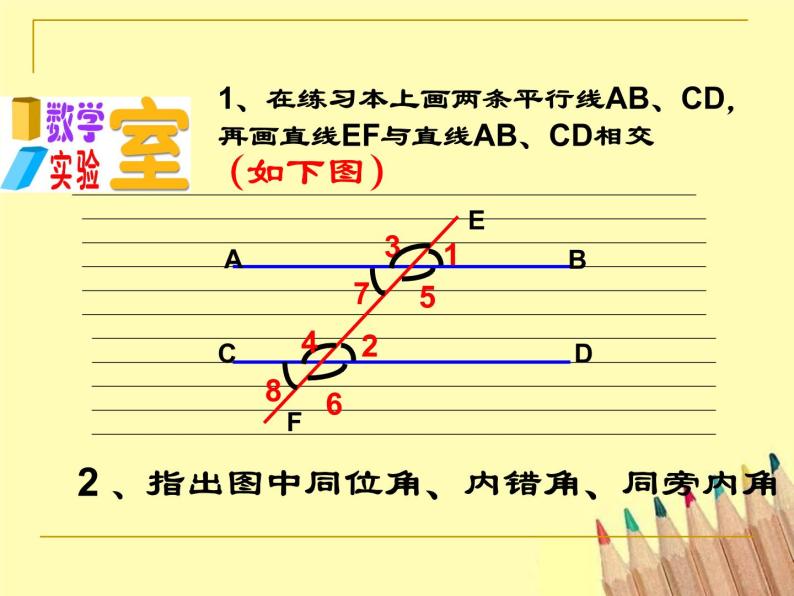 苏科版七年级下册数学课件 7.2探索平行线的性质04