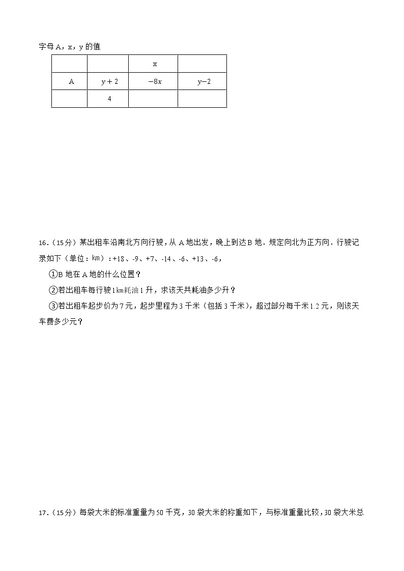 沪教版数学六年级下册5.1有理数练习试题03