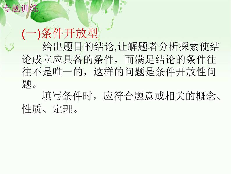 中考数学开放性问题课件PPT第3页