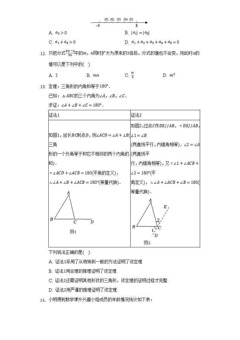 2022年河北省邯郸市武安市中考数学一模试卷(含解析)03