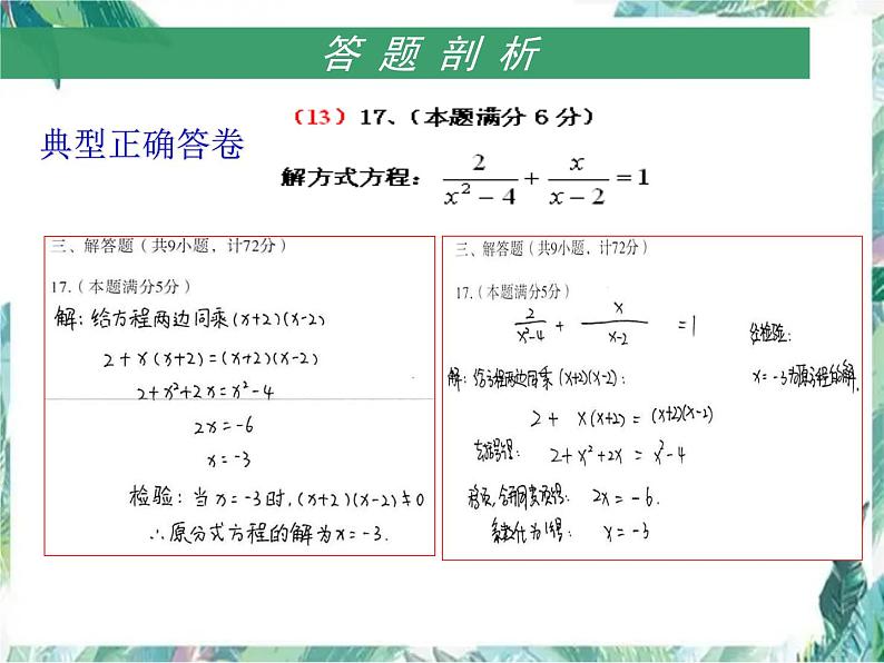 八年级下册专题复习:分式方程 优质课件05
