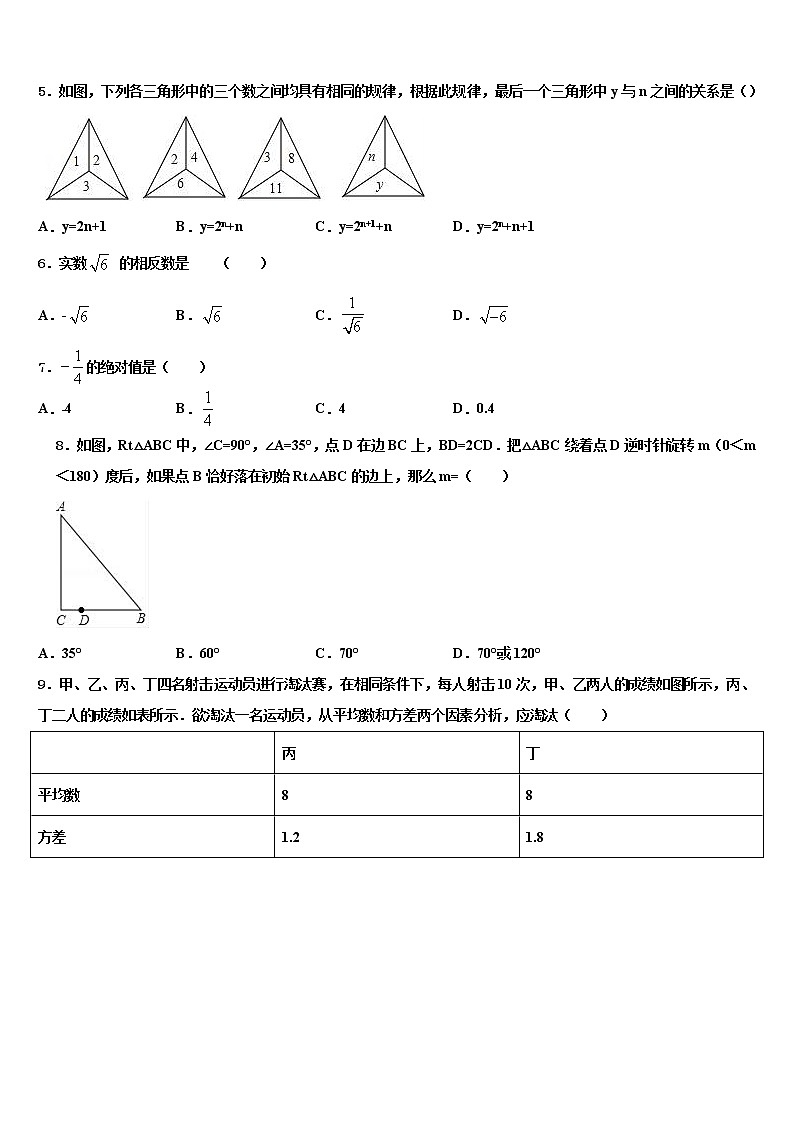 2022届湖南省师大附中中考数学押题卷含解析02