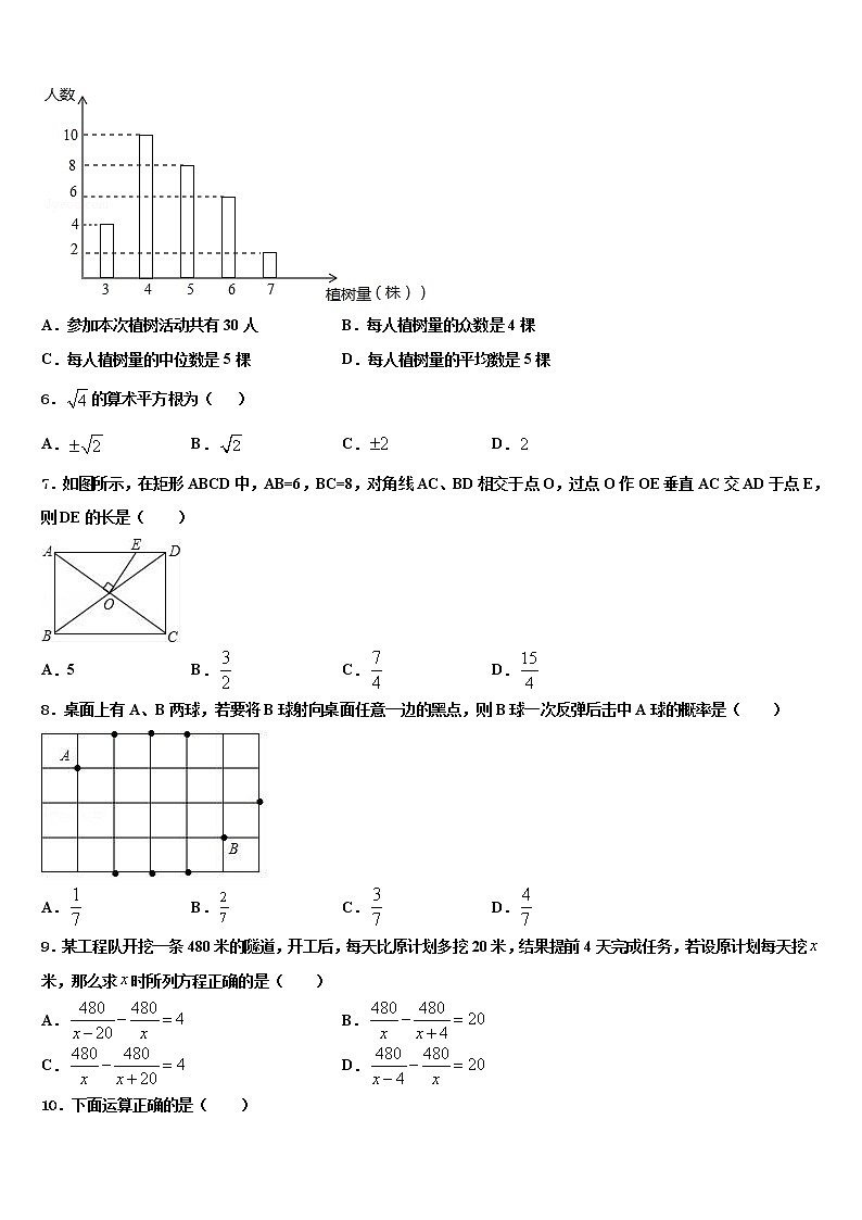 2021-2022学年福建省福州市第二中学中考数学考试模拟冲刺卷含解析第2页