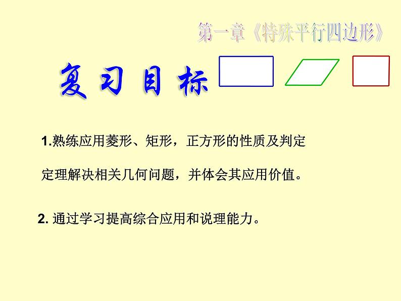 鲁教版(五四制)八年级下册数学 第六章 回顾与思考 课件第2页