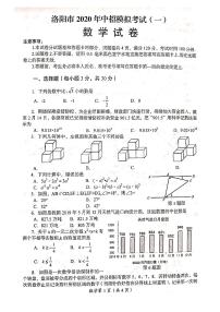 2020年河南省洛阳市中招模拟考试（一模）数学试卷及答案