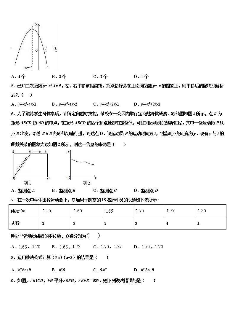 2021-2022学年湖南长沙长郡教肓集团重点中学初中数学毕业考试模拟冲刺卷含解析第2页