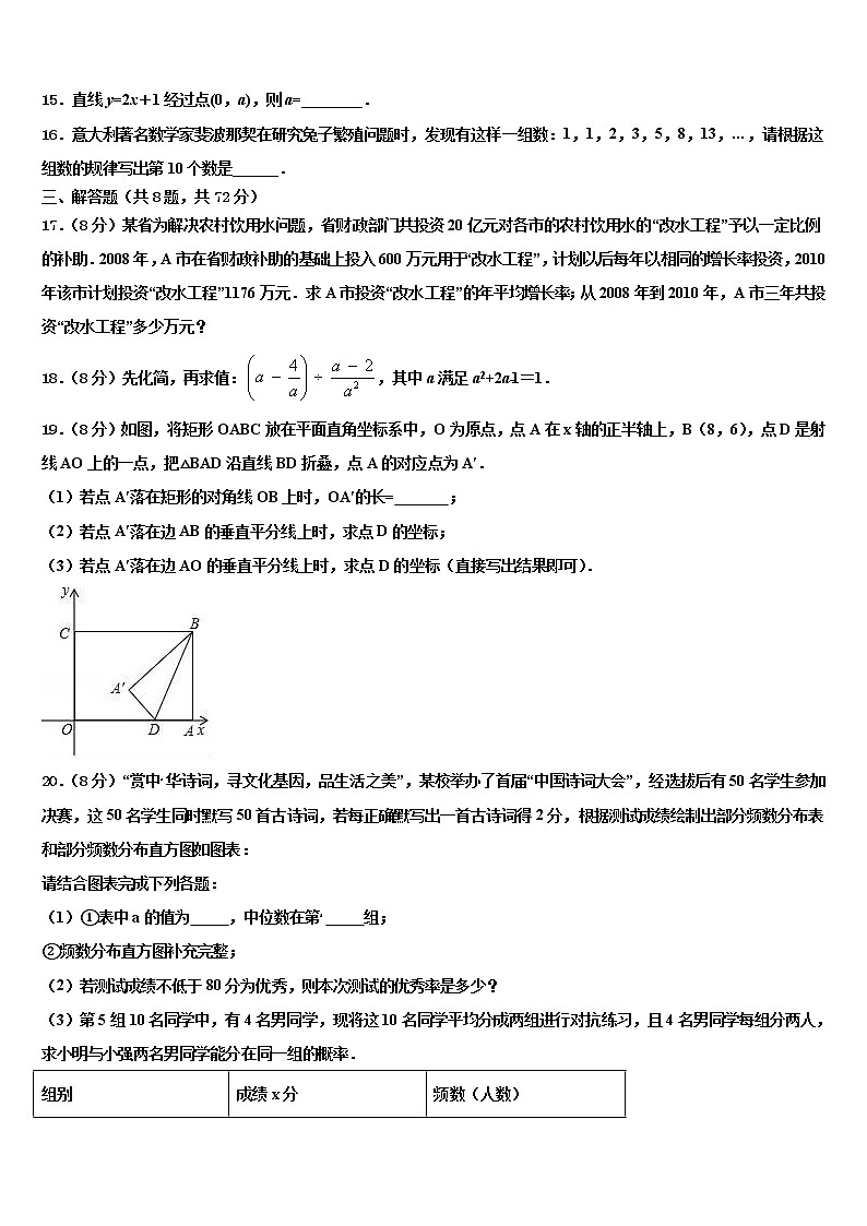 2021-2022学年湖南省株洲市中考联考数学试卷含解析03