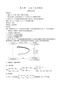 2021学年6.1  二元一次方程组教案设计