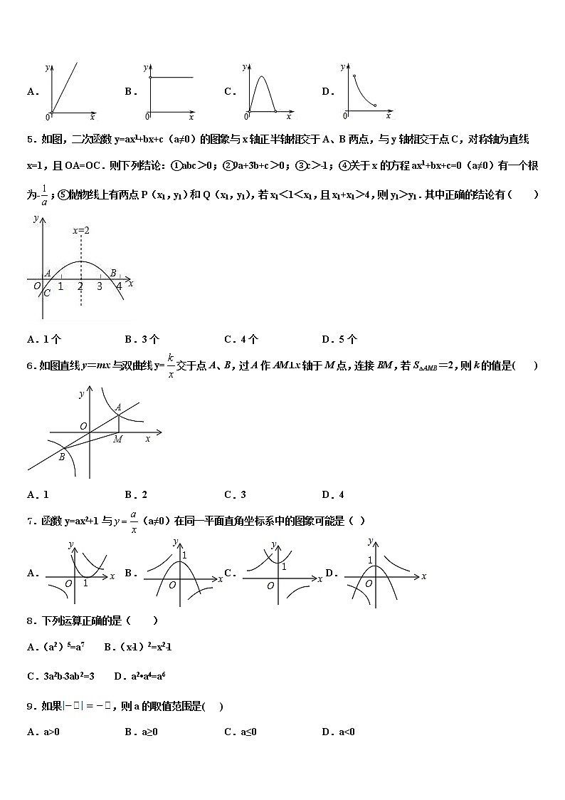 2021-2022学年四川省成都市外国语校中考联考数学试卷含解析第2页