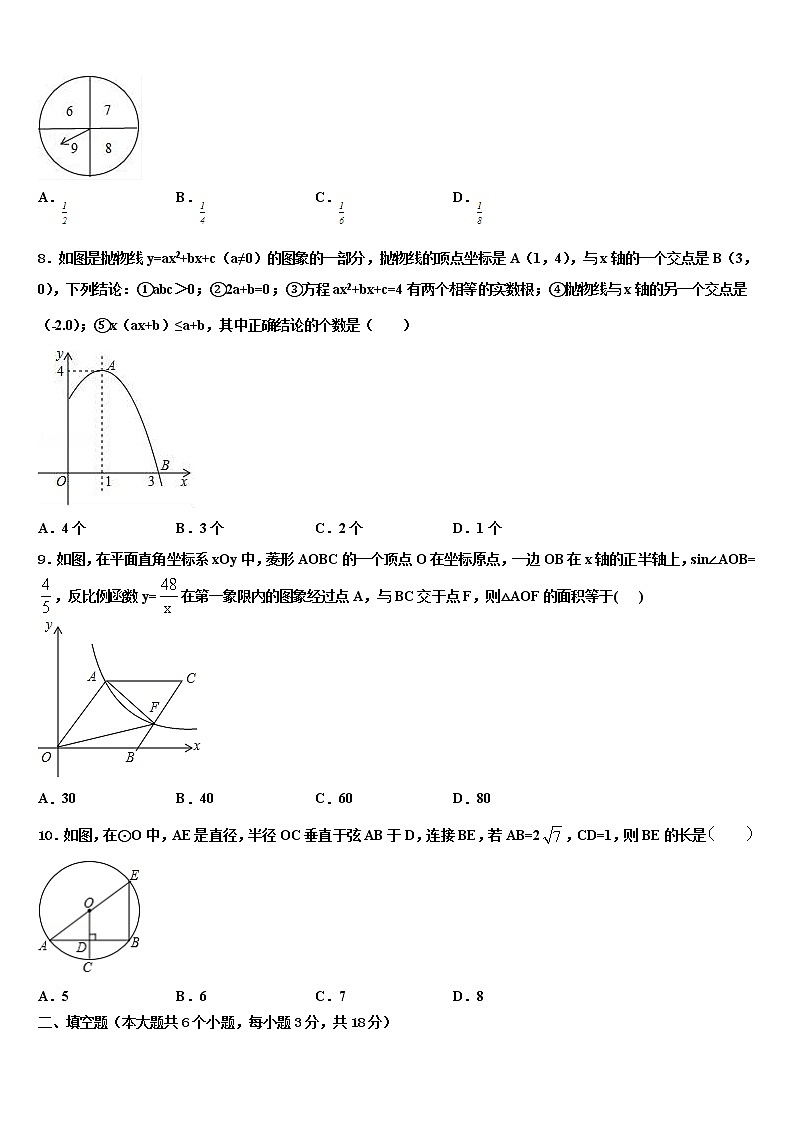 2022屆安陽(yáng)市模擬試題中考數(shù)學(xué)模擬預(yù)測(cè)題含解析第2頁(yè)