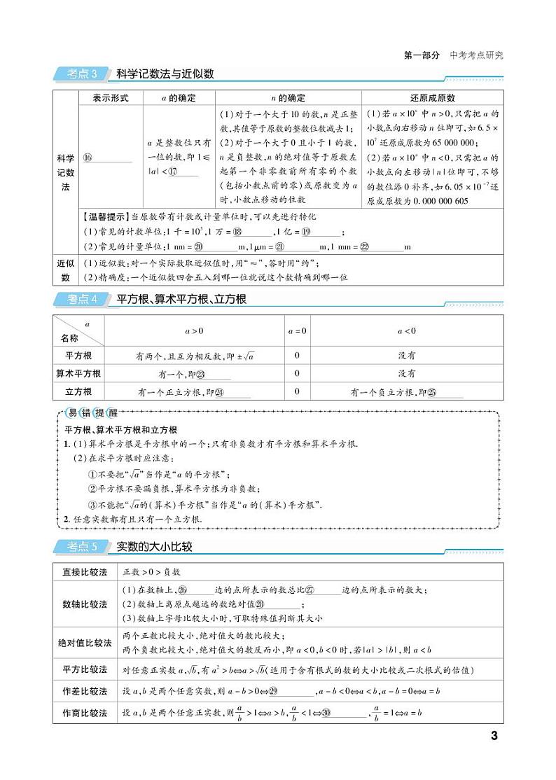 第一部分第一章 数与式(精讲)第3页