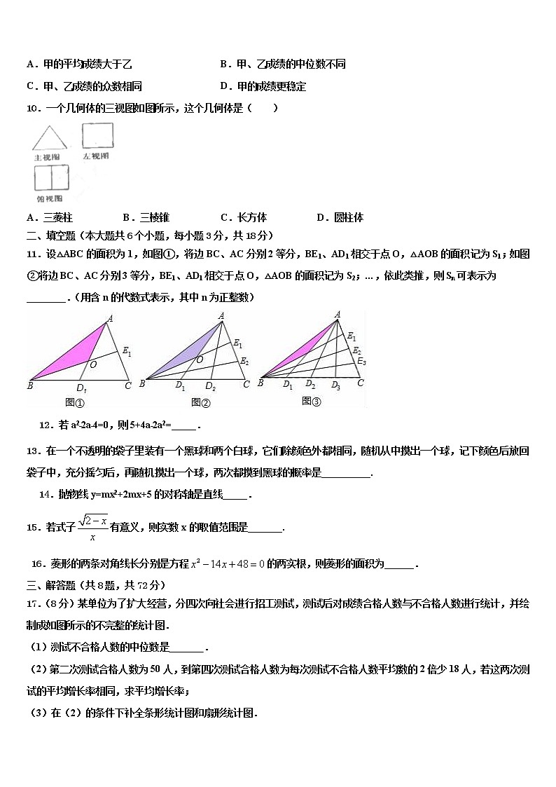 2022年广东省东莞市厚街湖景中学中考冲刺卷数学试题含解析第3页