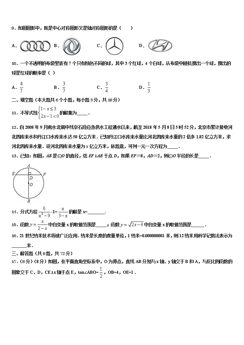 2022年湖南省益阳市重点中学中考冲刺卷数学试题含解析03