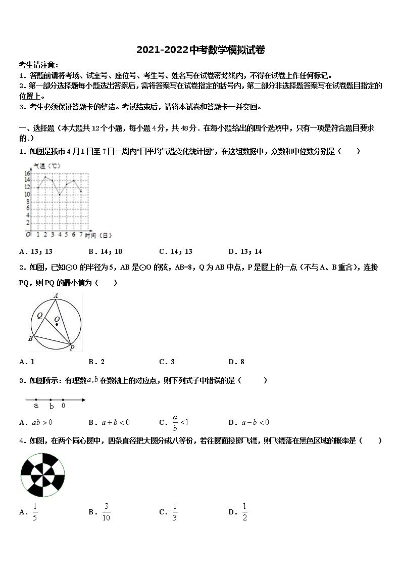2022年湖南省长沙市明德华兴中学中考联考数学试卷含解析01