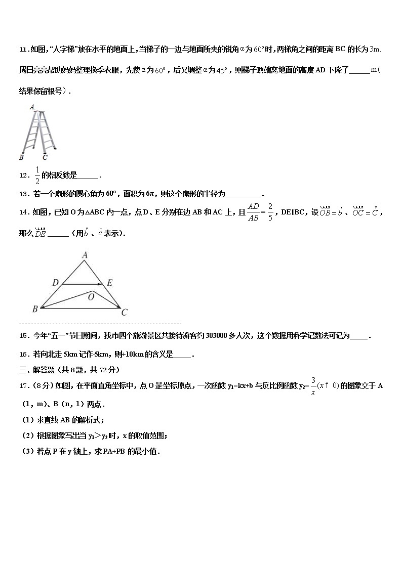 2022年江西省贵溪市实验中学中考数学模拟预测试卷含解析第3页
