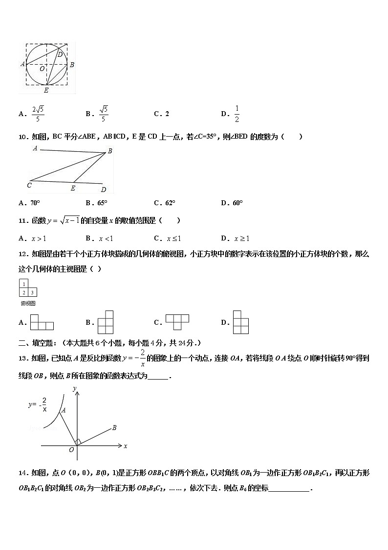 2022年四川省眉山市龙正区中考三模数学试题含解析第3页