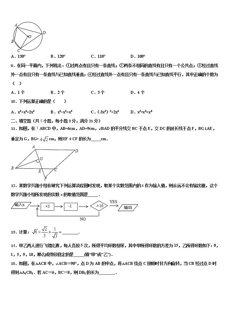 2022年浙江省嘉兴市桐乡重点名校十校联考最后数学试题含解析第2页