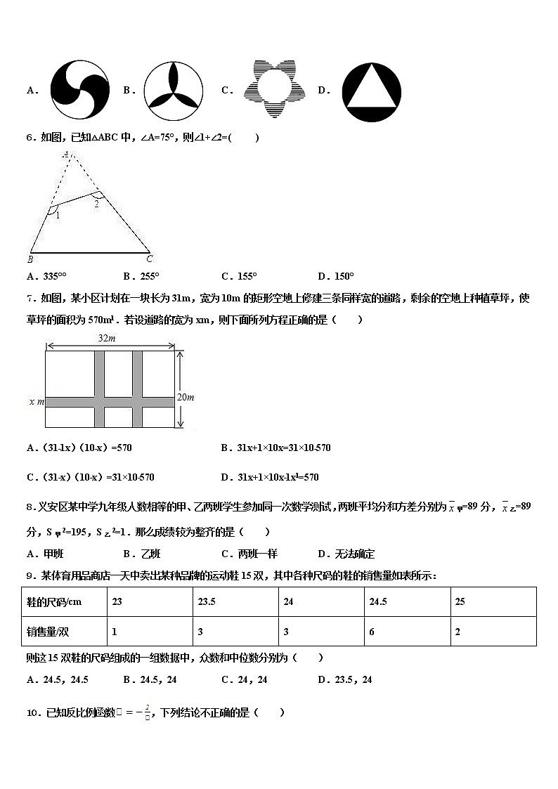 安徽省石台县重点中学2022年中考数学模拟精编试卷含解析第2页