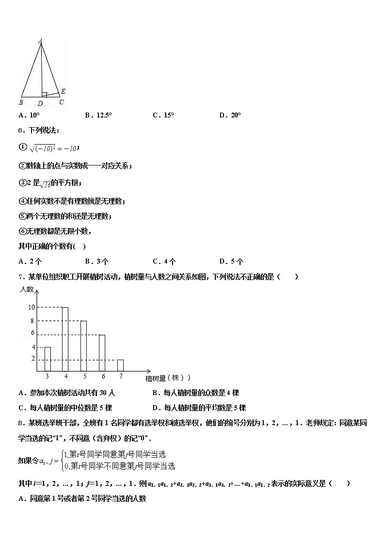 甘肃省白银市会宁县2021-2022学年中考数学模试卷含解析02