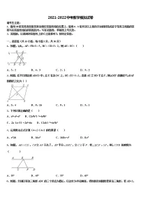 福建省莆田二十四中学2021-2022学年中考适应性考试数学试题含解析