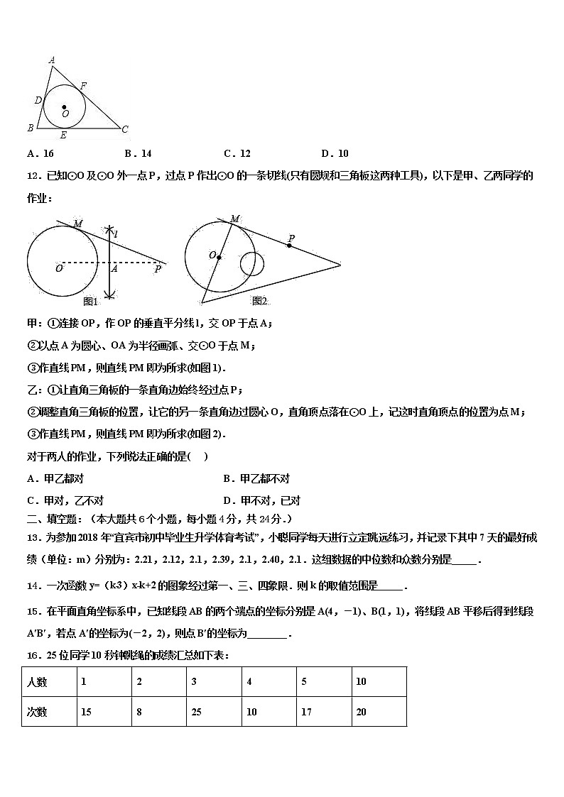 广东省汕头市聿怀中学2021-2022学年中考数学最后一模试卷含解析第3页