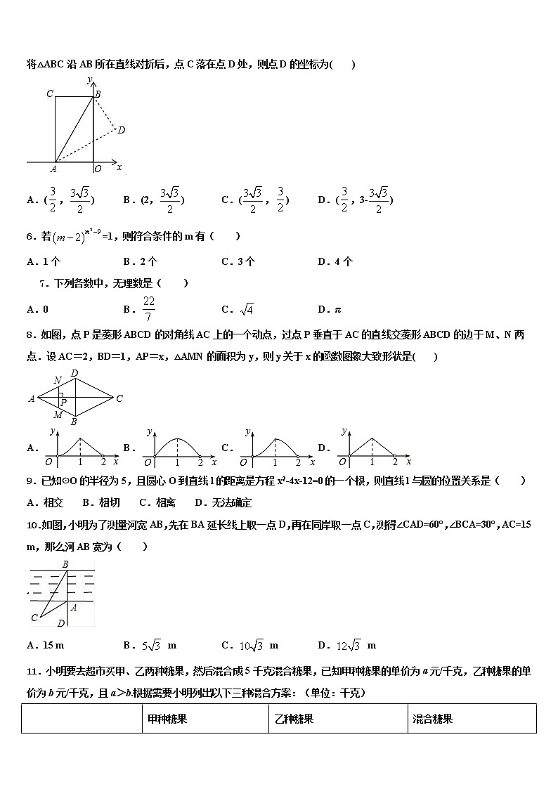 黑龙江省哈尔滨市哈十七中学2022年中考数学模拟精编试卷含解析第2页