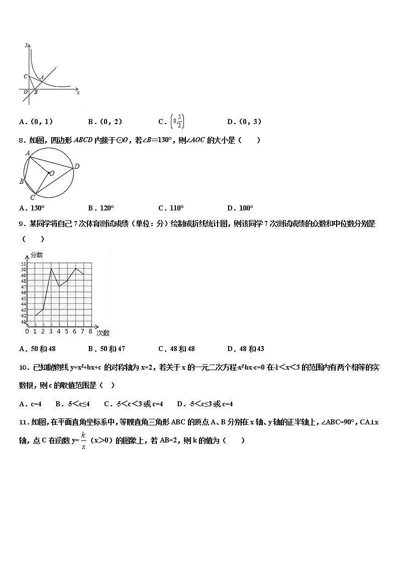 湖南省常德市2022年中考数学模拟精编试卷含解析02