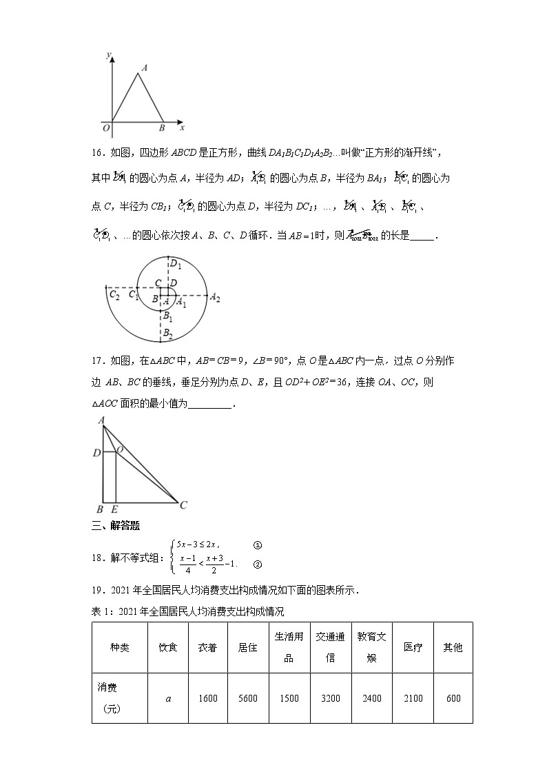 2022年广东省佛山市南海区中考二模数学试题(word版含答案)第3页