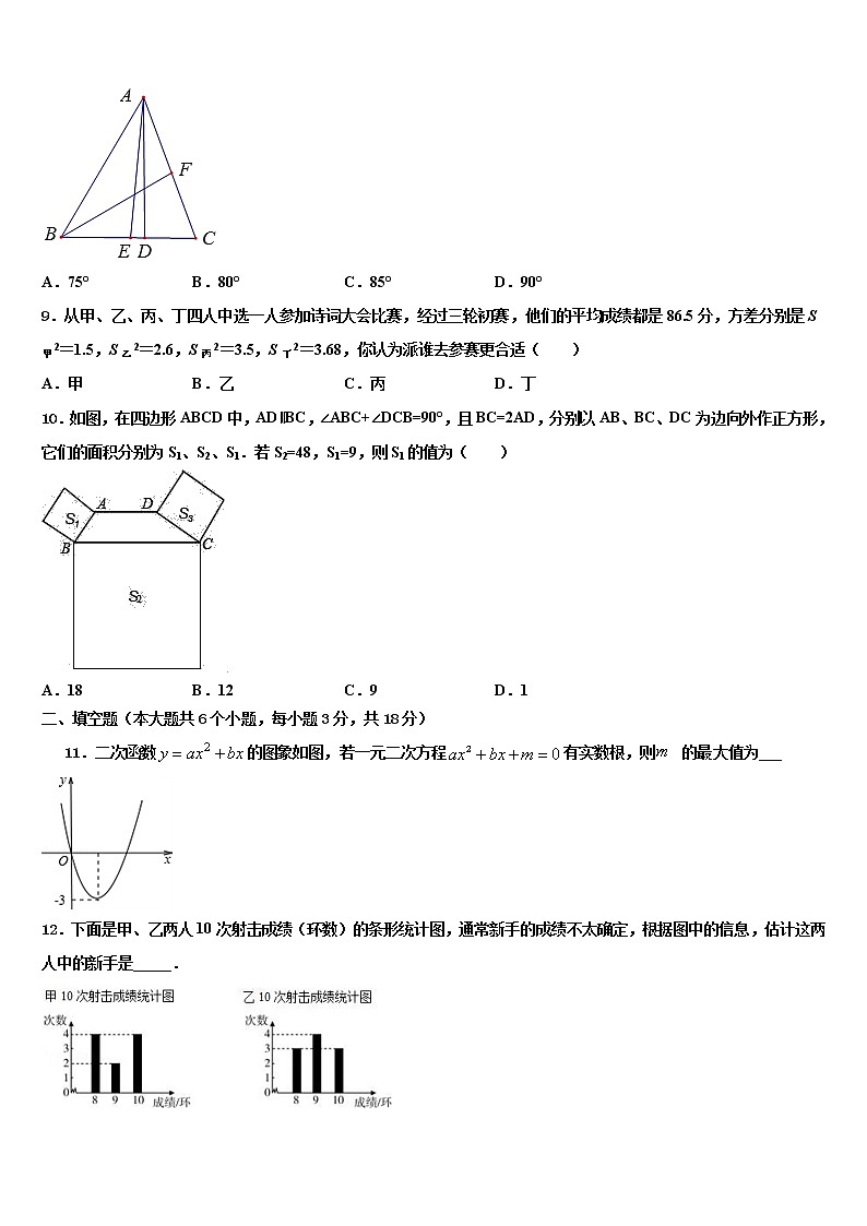山西省运城市新东康中学2021-2022学年中考数学押题试卷含解析第2页