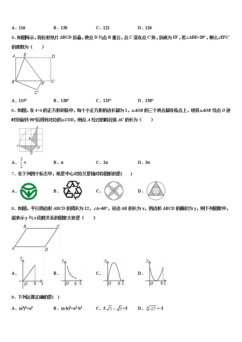 四川省绵阳市三台县2021-2022学年中考数学考前最后一卷含解析第2页