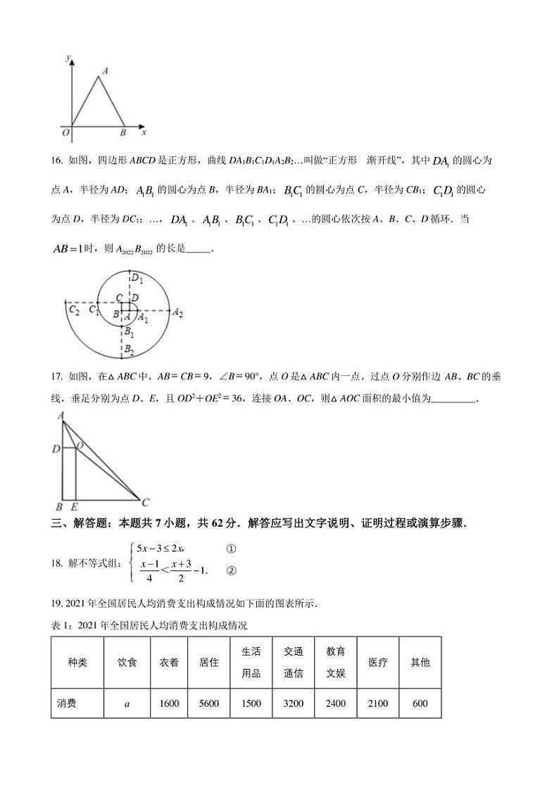 2022年广东省佛山市南海区中考二模 数学 试题(学生版+解析版)03