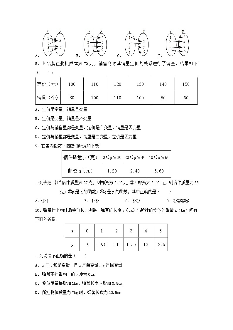 2022人教版九年级数学下册第二十六章 反比例函数周周测2(26.1)附答案解析第2页