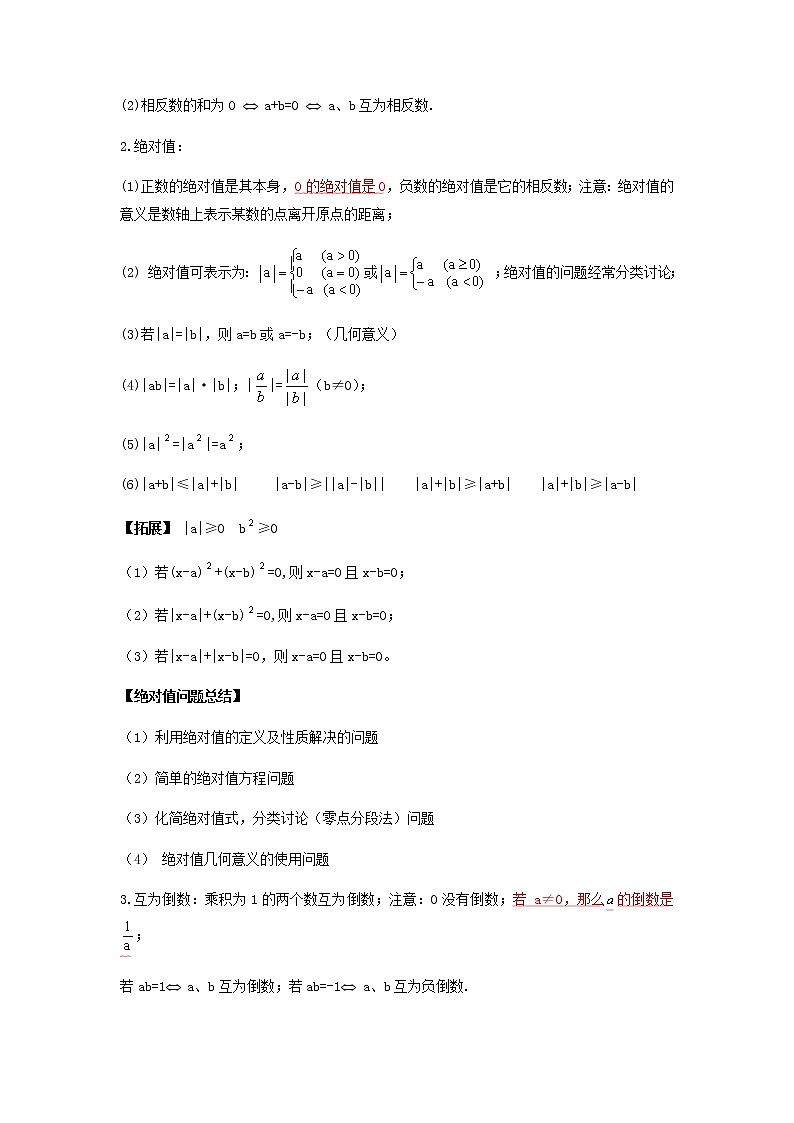 2022年中考数学(人教版)二轮复习 专题01 实数运算及规律探究问题(复习讲义)学案02