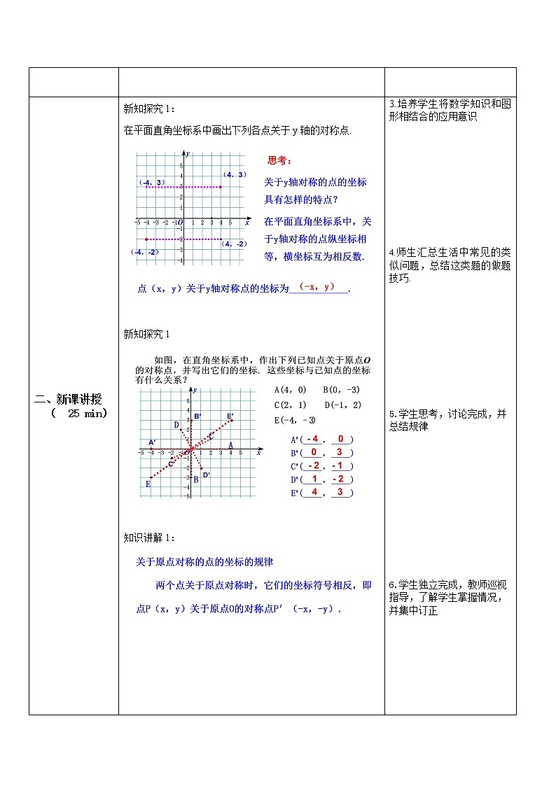 九年级上册 23.2.3《关于原点对称的点的坐标》课件+教案+练习02