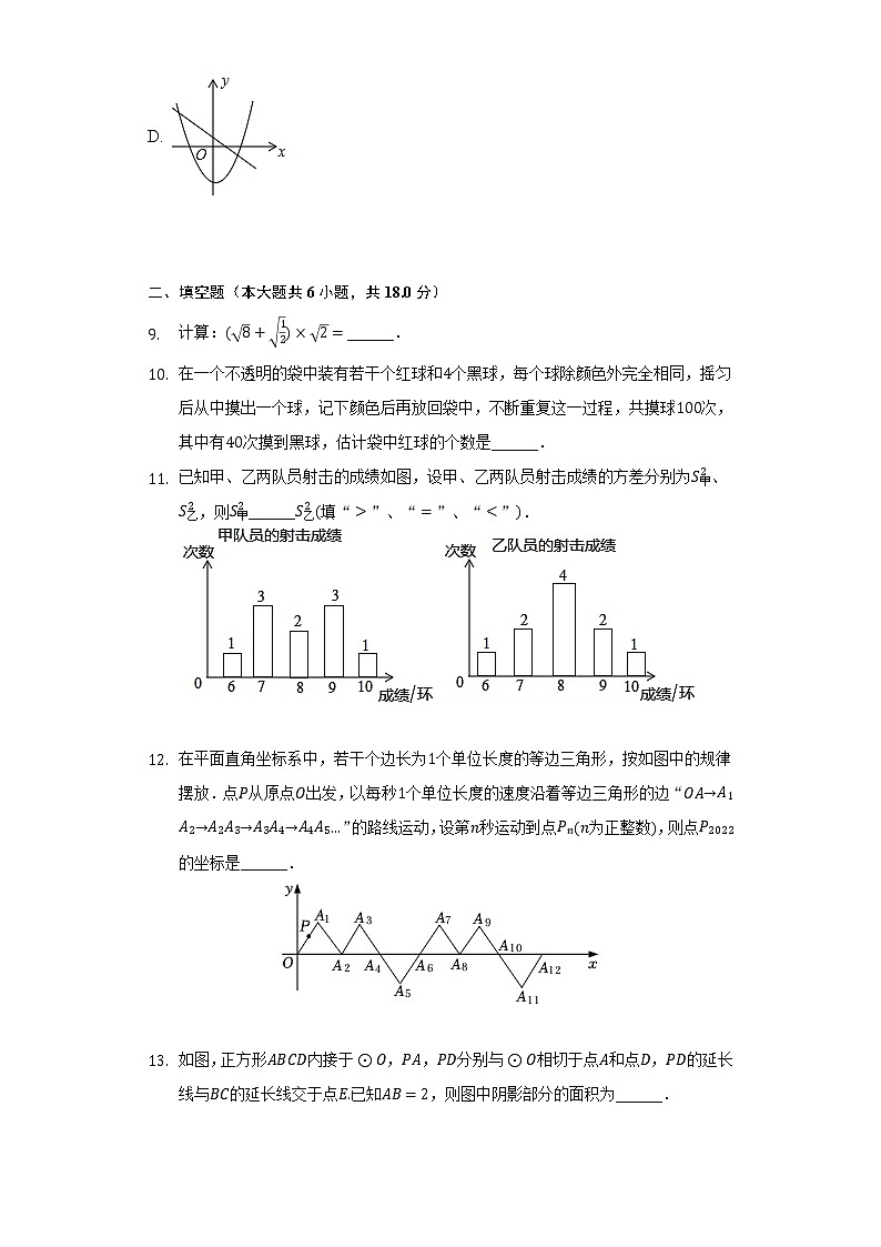 2022年山东省菏泽市成武县中考数学一模试卷(含解析)第3页