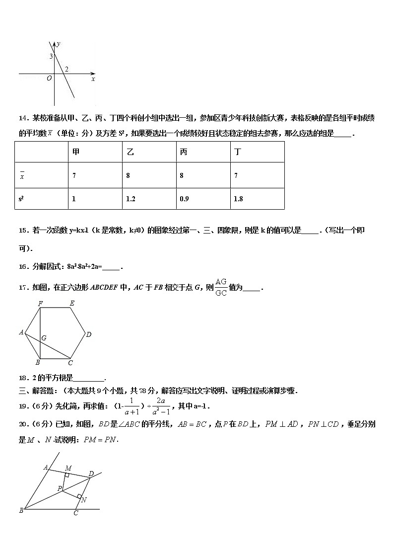 浙江省宁波市董玉娣中学2021-2022学年中考猜题数学试卷含解析03