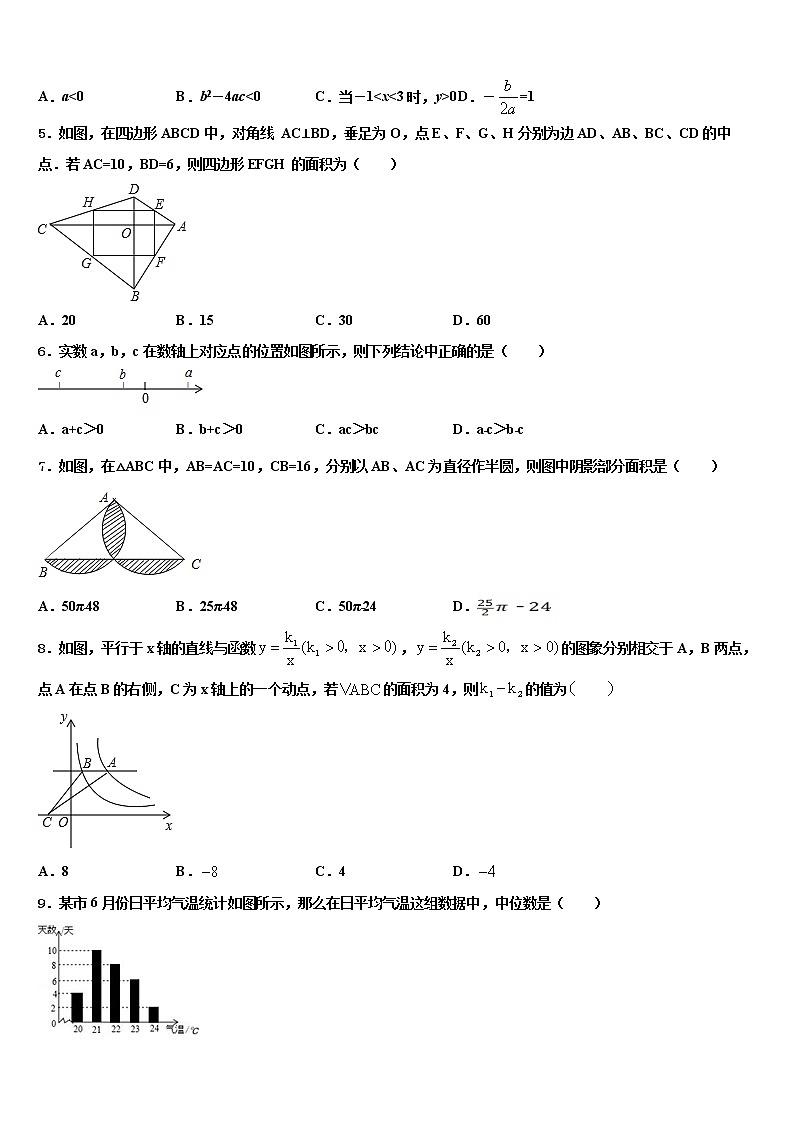 浙江省台州市白云中学2021-2022学年中考数学全真模拟试题含解析02