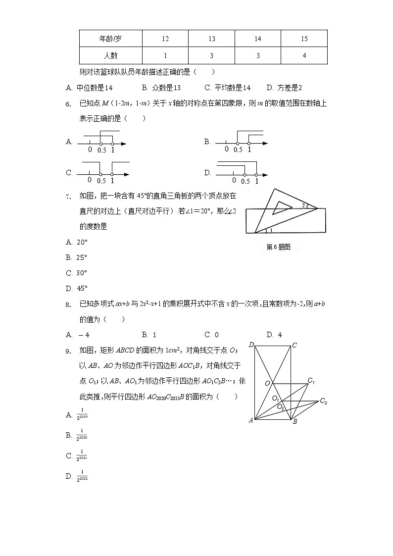 2022年河北省承德市重点中学中考数学诊断模拟卷(word版含答案)02