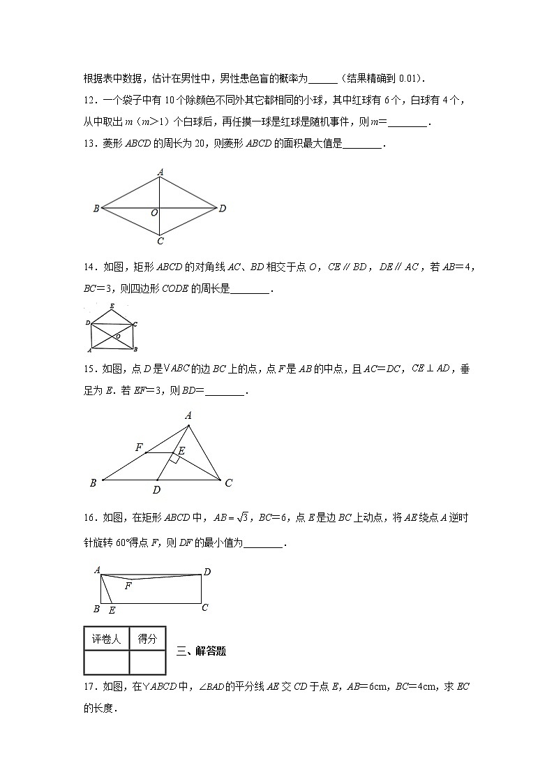 江苏省徐州市邳州市2021-2022学年八年级下学期期中数学试题03