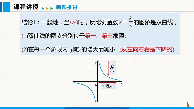 沪科版九年级数学上册 21.5 第2课时 反比例函数的图象和性质 课件第7页