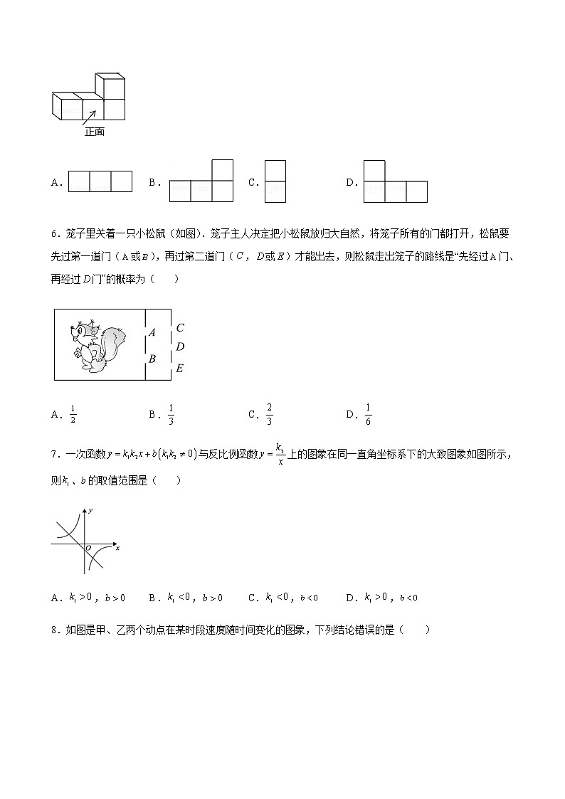 2022年湖北中考数学模拟卷(原卷版)第2页