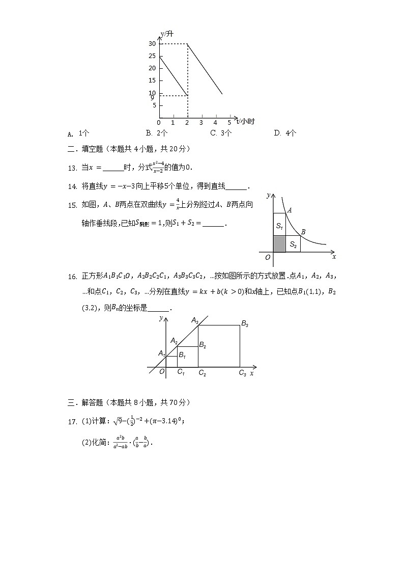 2021-2022学年四川省攀枝花市西区八年级(下)期中数学试卷(含解析)第3页
