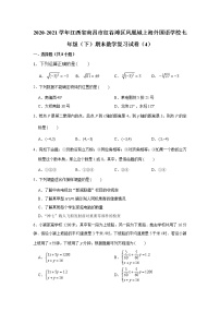 2021学年江西省南昌市红谷滩区凤凰城上海外国语学校七年级（下）期末数学复习试卷（4）