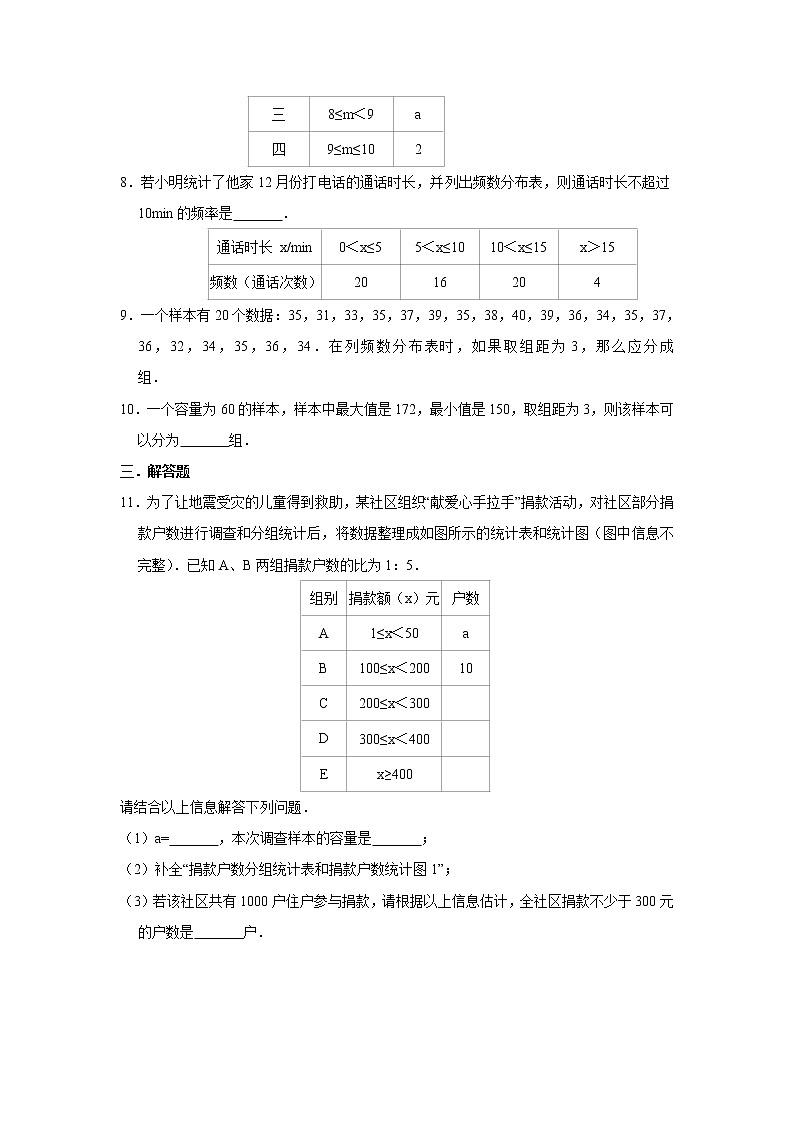 7.4 频数分布表和频数分布直方图第2页