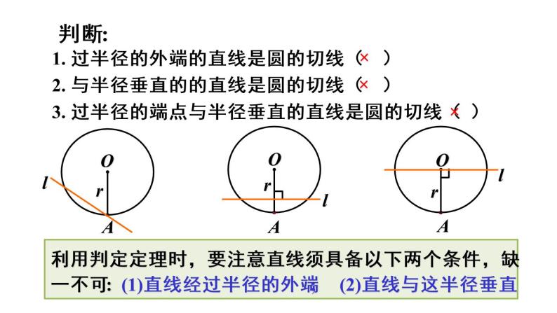 人教版九年级数学上册课件--24.2.2 直线和圆的位置关系-第2课时 切线的判定与性质08