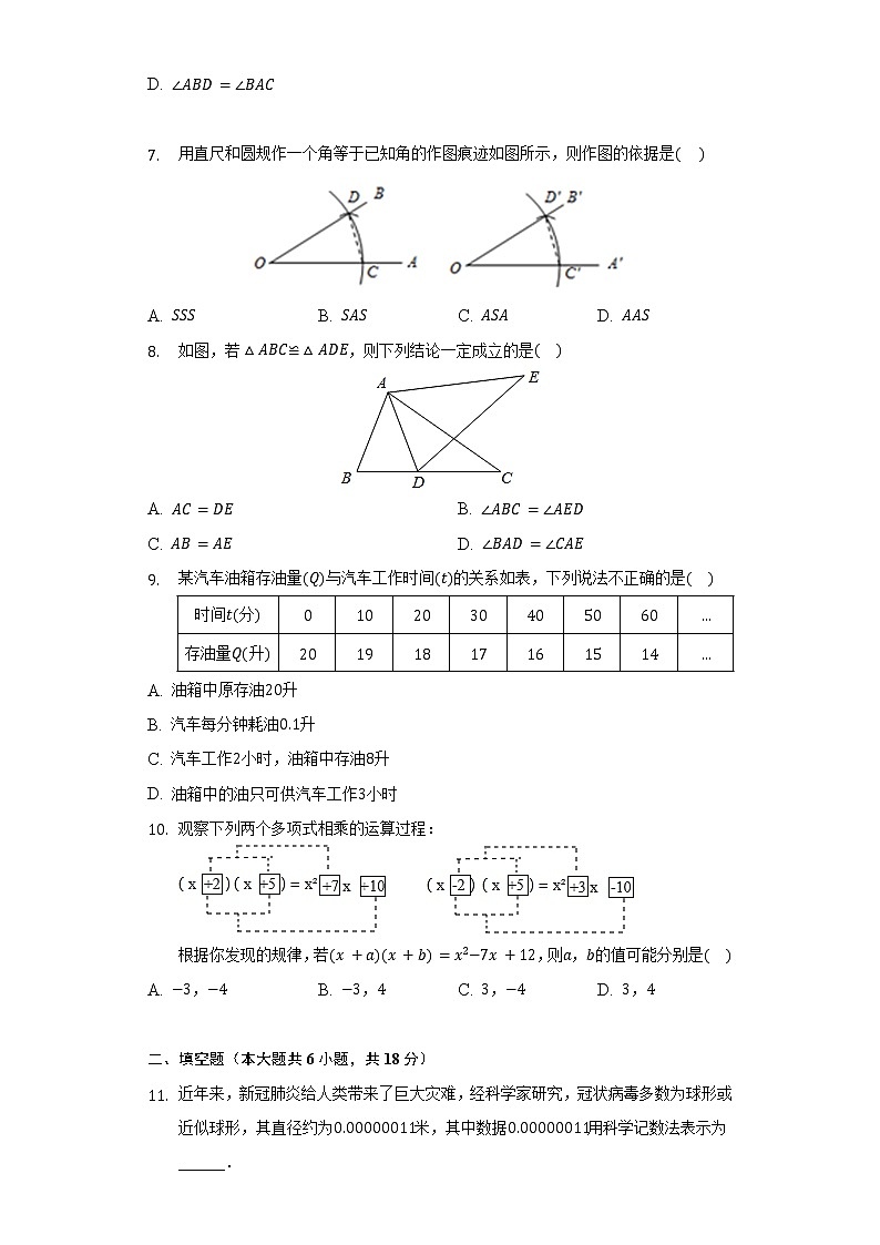 2021-2022学年安徽省宿州市蛹桥区教育集团七年级(下)期中数学试卷(含解析)第2页
