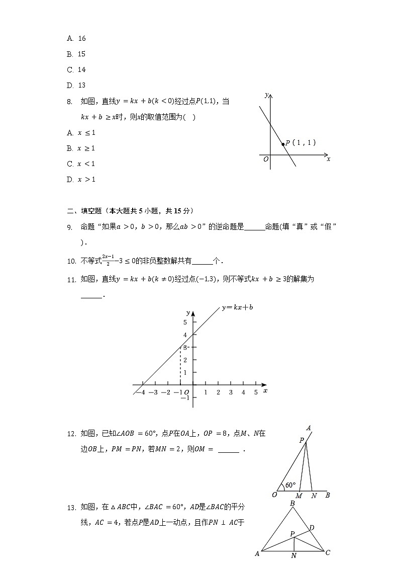 2021-2022學年陜西省西安市雁塔區(qū)高新一中八年級（下）第一次月考數(shù)學試卷（含解析）第2頁