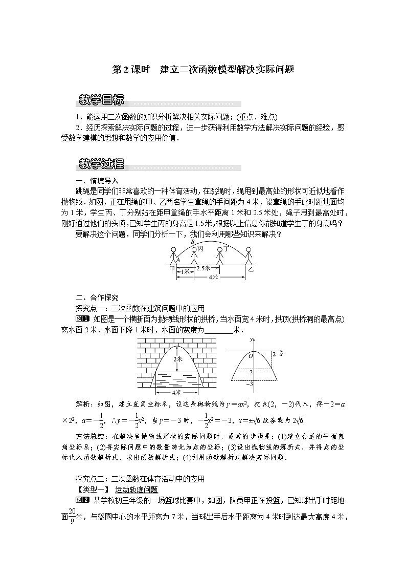 沪科版数学九年级上册 21.4 第2课时 建立二次函数模型解决实际问题1 教案01